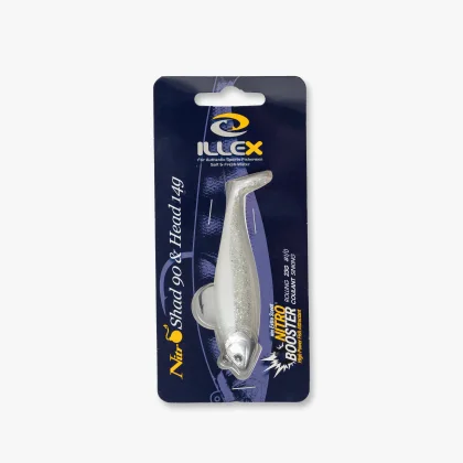 ILLEX ILLEX Nitro Shad 90 set prívlačovej nástrahy predpripravený 14g Flash Sight bez