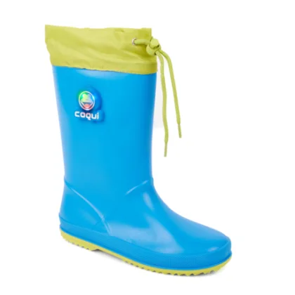 Chlapecké gumáky COQUI Rainy Collar sea blue citrus flash