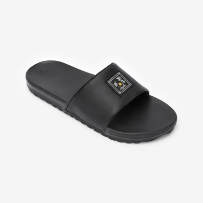 DECATHLON Pánske šľapky 550 Palm label čierne 43-44