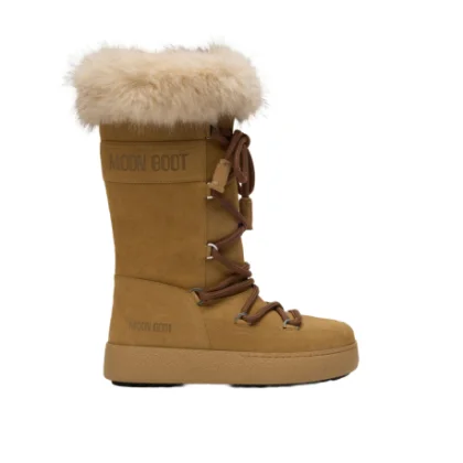 Dámska vychádzková obuv MOON BOOT MB LTRACK MONACO HIGH SUEDE, L003 SAND