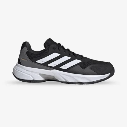 ADIDAS ADIDAS CourtJam Control 3 pánska tenisová obuv na antuku čierno-biela 45 1/3
