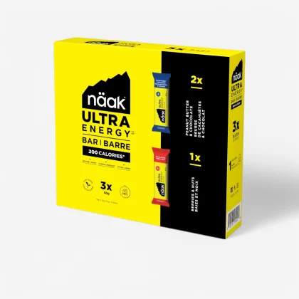 NAAK NÄAK Ultra Energy™ energetické tyčinky 3×50 g bez