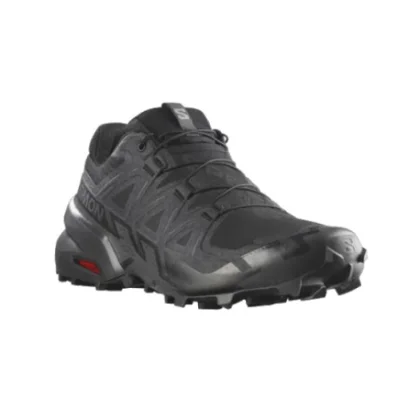 Férfi futó trail cipők SALOMON Speedcross 6 Wide M black black phantom
