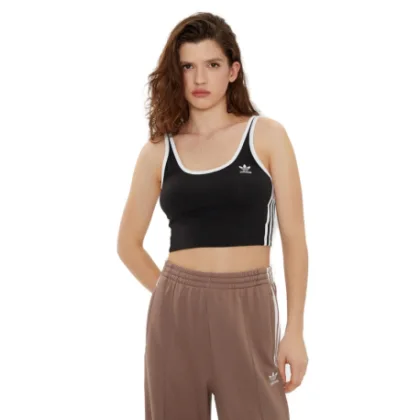Női trikó ADIDAS ORIGINALS 3S BRA TOP-BLACK WHITE