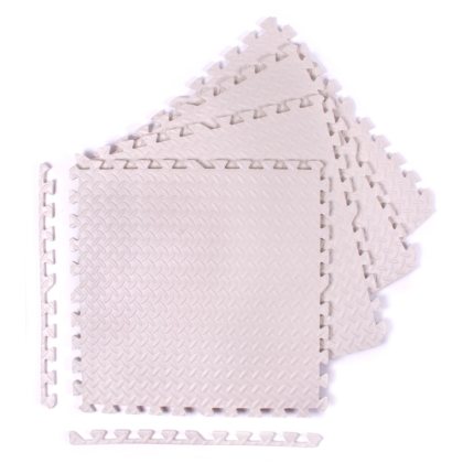 Puzzle podložka Sportago Easy-Lock 30x30x1,2 cm, 4 ks, bílá
