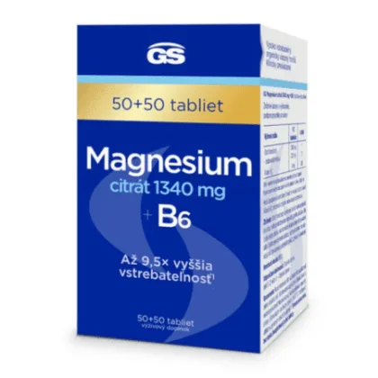 GS Magnesium citrát 1340 mg + B6