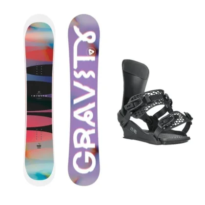 Gravity Trinity 25/26 dámský snowboard + Gravity Fenix black 25/26 vázání