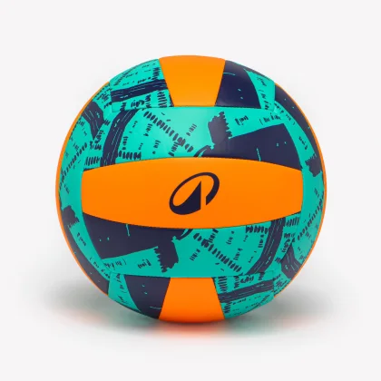 KIPSTA Volejbalová lopta VB100 modro-oranžová 5