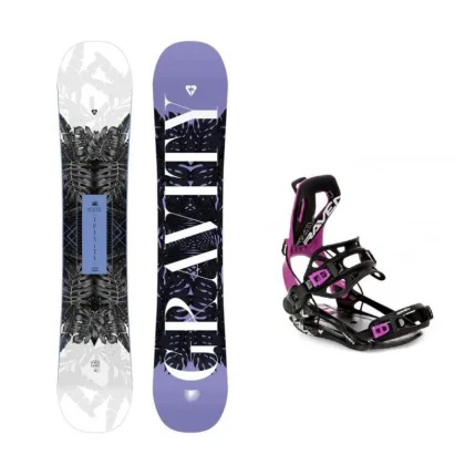 Gravity Trinity 24/25 dámský snowboard + Raven Fastec FT360 black/fuchsia vázání