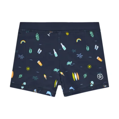 Chlapčenské plavky COLOR KIDS Swim Trunks, AOP-7721-Dress Blues