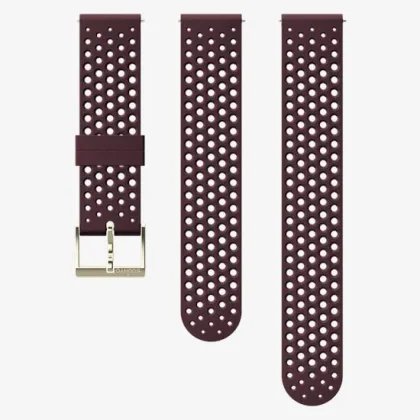 Suunto Suunto 20mm Athletic 1 Silicone Strap Burgundy Gold