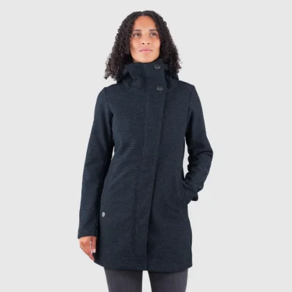 Woox Warley Midnight Navy woolshellová parka