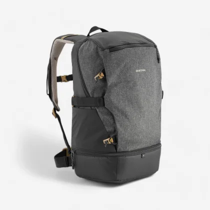 QUECHUA Turistický batoh NH Arpenaz 500 izotermický 30 l čierno-sivý 30 l