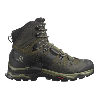 Pánska vysoká turistická obuv SALOMON Quest 4 GTX olive night peat safari