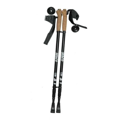 Sedco Trekové hole NORDIC WALKING ALU7075 černé vel. 65-140 cm