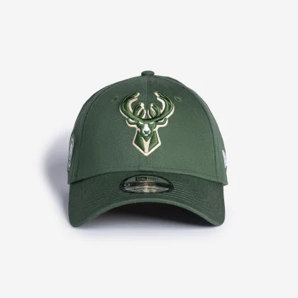 NEW ERA Basketbalová šiltovka NBA New Era Milwaukee Bucks zelená bez
