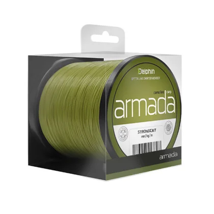 DELPHIN Carp Armada kamufláž priemer 0,25mm/ 9,7lb, balenie 300m