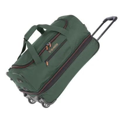 Travelite Basics Wheeled duffle S Dark green taška