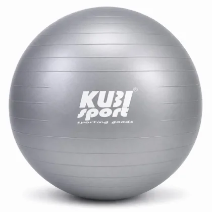 Kubisport Míč gymnastický 750mm, nosnost 150 kg - šedý