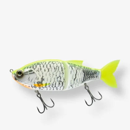 BIWAA Nástraha Swimbait na lov dravcov Glidebeast 160S žltý chrbát bez