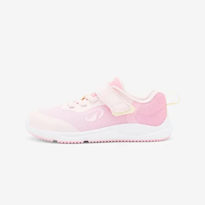 DECATHLON Detská barefoot obuv Stepper Sporty suchý zips 24-28 ružová 25