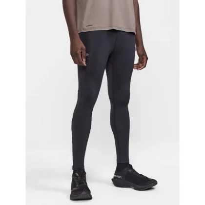Pánské běžecké zateplené legíny CRAFT ADV ESSENCE ZIP TIGHTS 2 M-999000-Black