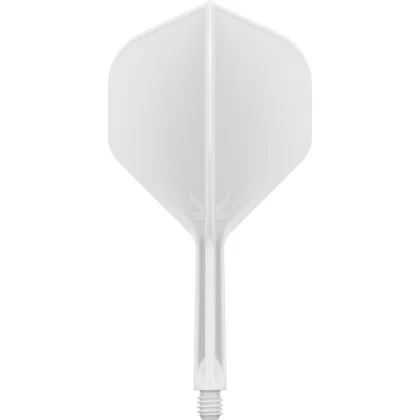 Target K-Flex biele, No2 letky a stredné násadky na šípky