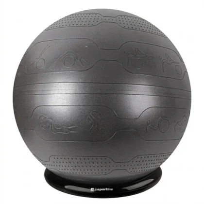 inSPORTline Stretch Ball 65 cm se základnou BallBase čierna