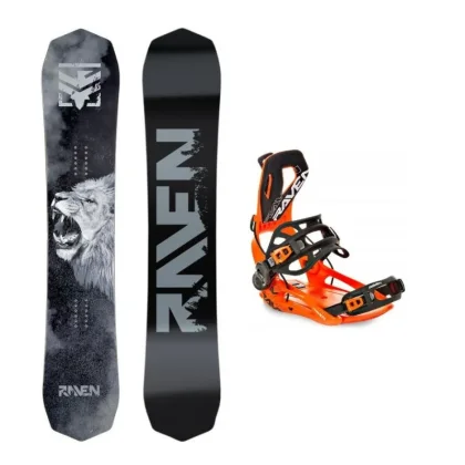 Raven Lion pánský snowboard + Raven RAGE Fastec FT360 vázání