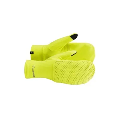 Běžecké rukavice CRAFT LUMEN FLEECE HYBRID GLOVE 2-851000-Yellow