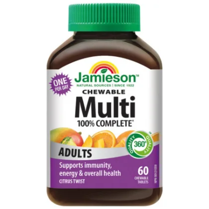 JAMIESON Multi complete pre dospelých tablety na cmúľanie príchuť citrus 60 tabliet