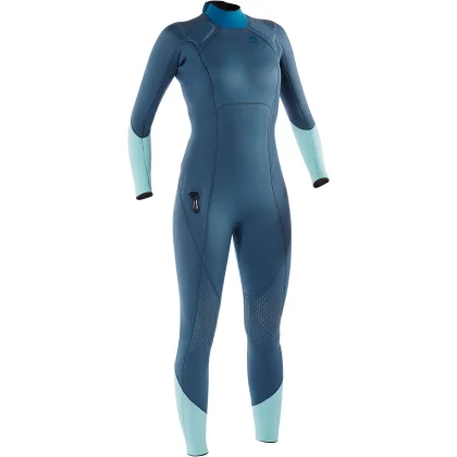 DECATHLON Dámska neoprénová kombinéza SCD 500 3 mm na potápanie s prístrojom sivo-modrá XS