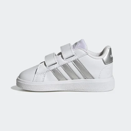 ADIDAS ADIDAS Grand Court 2.0 detská obuv bielo-strieborná 23