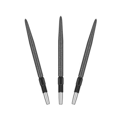 Darts fémhegy TARGET Swiss SLK, fekete 30mm