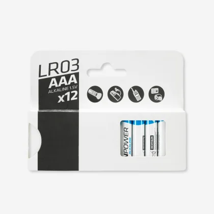 DECATHLON Súprava 12 alkalických batérií LR03 – AAA .