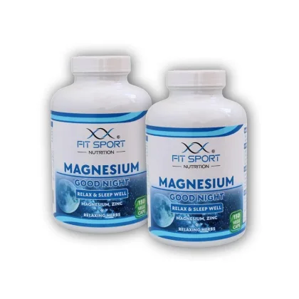 FitSport Nutrition 2x Magnesium GOOD NIGHT 150 vege caps - Hořčík Sleep Well