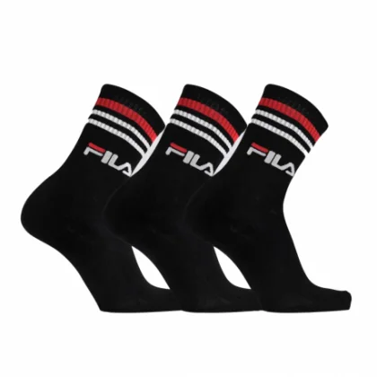 Ponožky FILA F9090 SOCKS LIFESTYLE PLAIN 3 PACK-200 BLACK