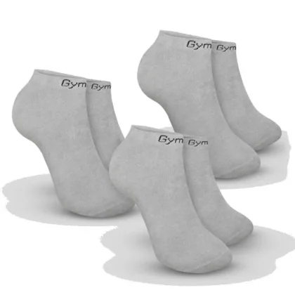 GymBeam Ponožky Ankle Socks 3Pack Grey