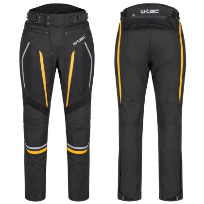 Pánske letné moto nohavice W-TEC Toranio Farba čierno-žltá,