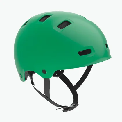 BTWIN Detská cyklistická prilba Move 500 47 – 59 cm zelená M (55-59 cm)