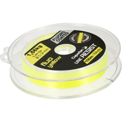 CAPERLAN Rybársky vlasec Line Resist fluorescenčný žltý 150 m 16/100