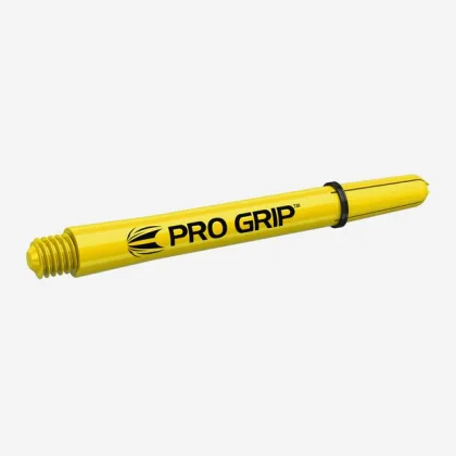 Násadky na šípky TARGET Pro Grip krátke, žlté, 9 ks