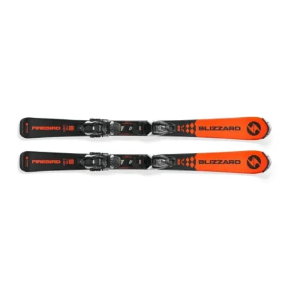 Juniorské sjezdové lyže - on piste s vázáním BLIZZARD Firebird JR + FDT JR 4.5, orange