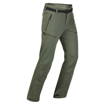 QUECHUA Pánske vodoodpudivé turistické nohavice SH500 zelené L (L33)