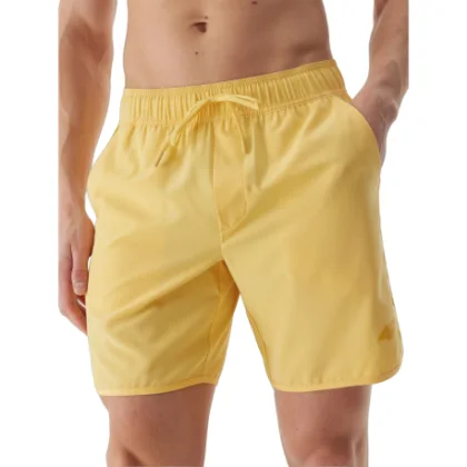 Pánske plavky 4F BOARD SHORTS-WSS24UBDSM092-71S-YELLOW