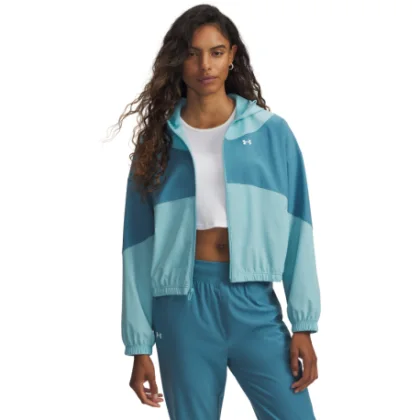 Dámska tréningová bunda UNDER ARMOUR UA Rival Woven Jkt HD-BLU