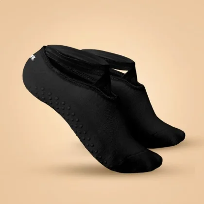 BeastPink Ponožky Grip Yoga Socks Black