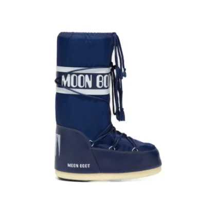 Juniorské vysoké zimné topánky MOON BOOT MB ICON NYLON JR, F003 BLUE