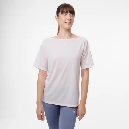 PUMA PUMA dámske fitness tričko voľné svetloružové XL