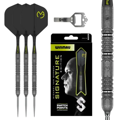 dart szett Winmau Michael van Gerwen Signature Edition Switch Point 90%, 23g
